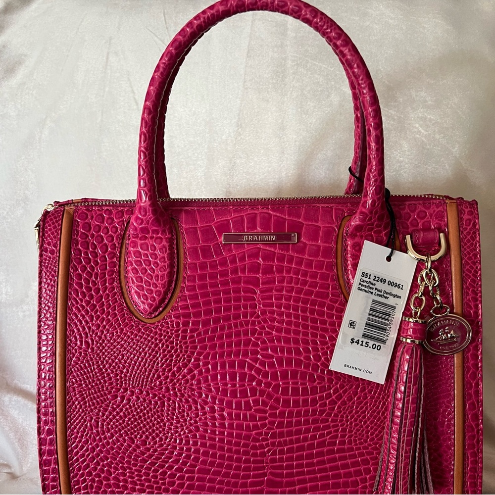 Brahmin Caroline Satchel NWT